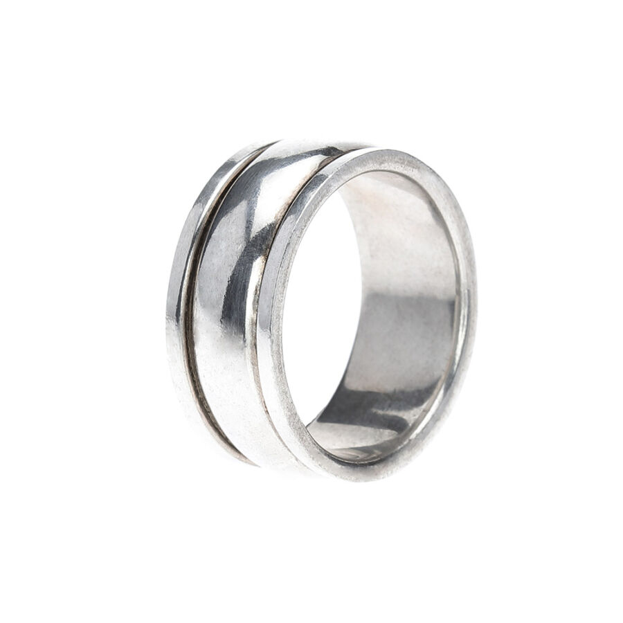Cerah antikolt ezüst forgós gyűrű