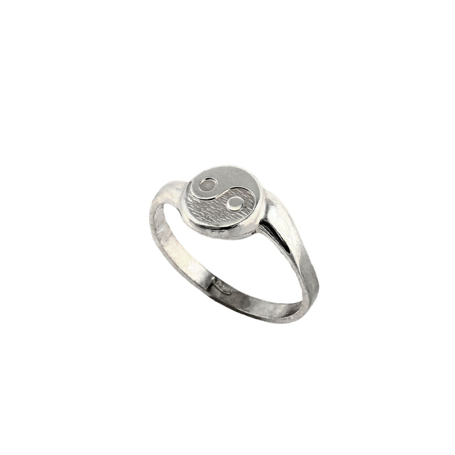 Yin-Yang ezüst gyűrű