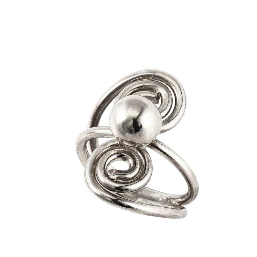 „Spinball” ezüst gyűrű