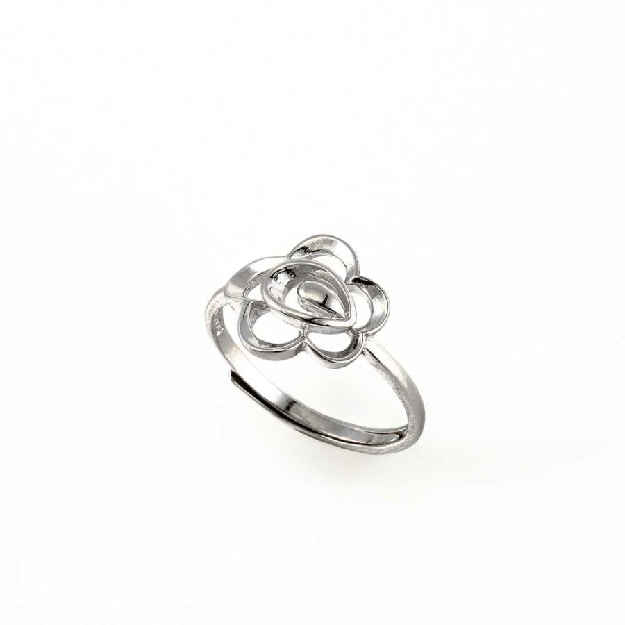 „Ezüstvirág” („Silver Flower”) ezüst gyűrű