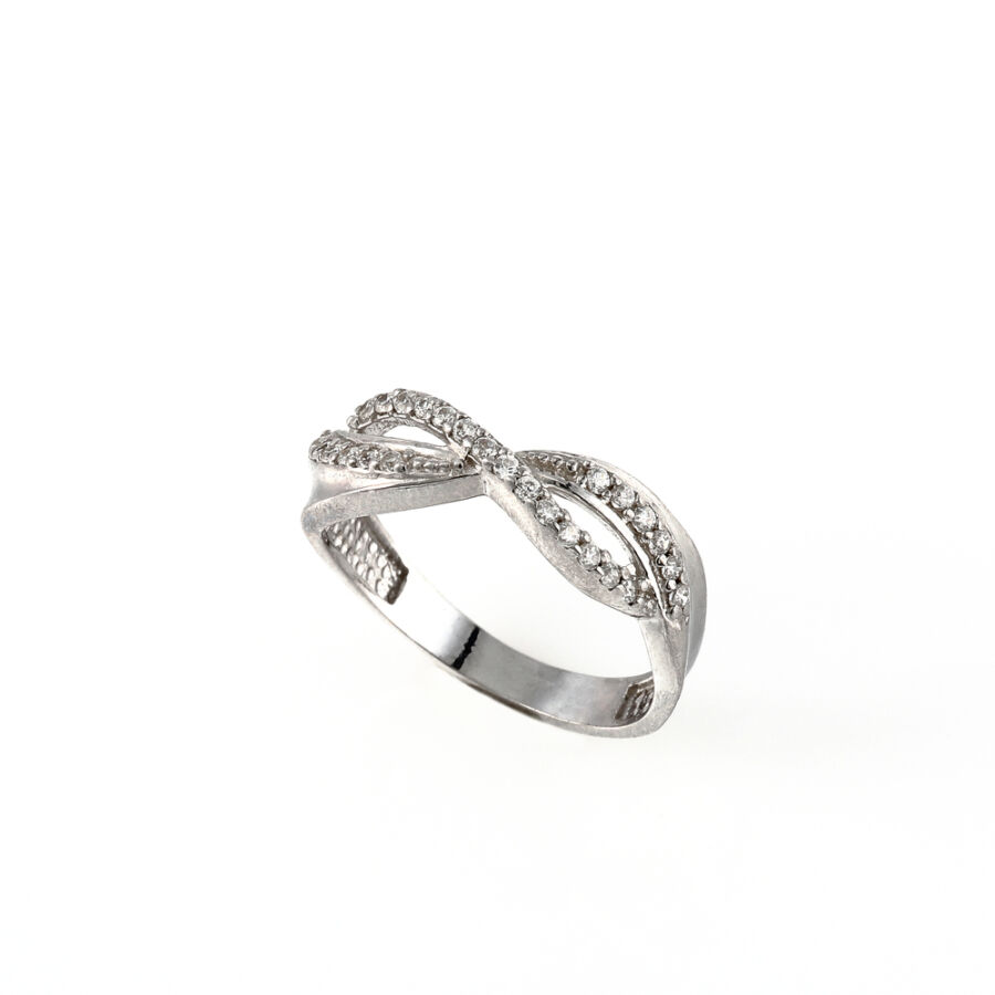 Összefonódó mintás ezüst gyűrű