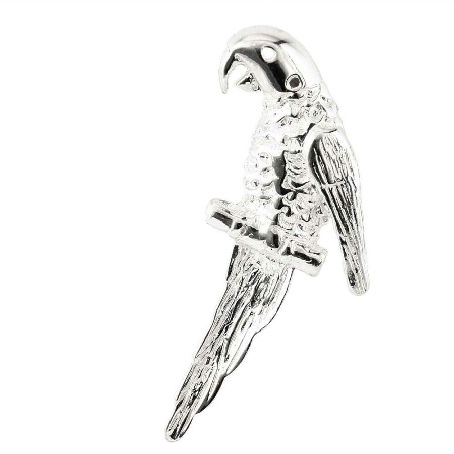 Ezüst medál Arara papagáj mintás