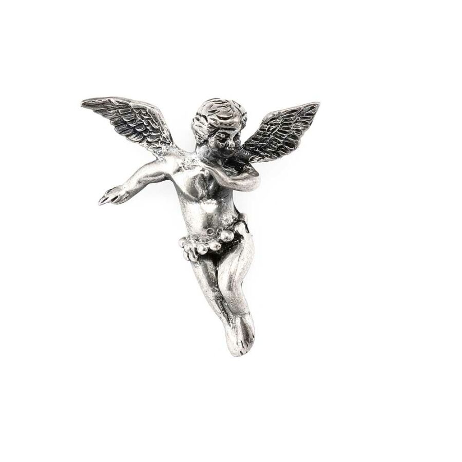 „Szepptáncos puttó” antikolt ezüst medál