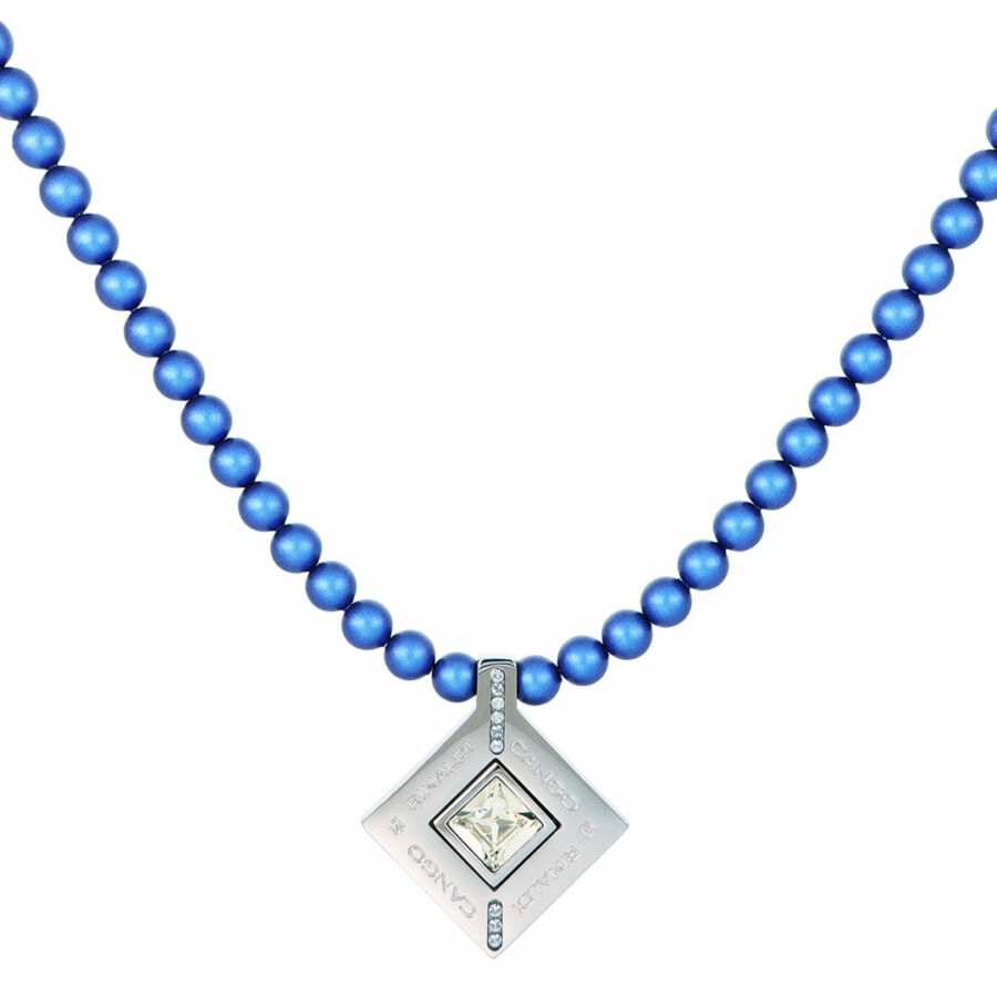 Cango & Rinaldi - Mosaic kék színű gyöngyös nyaklánc