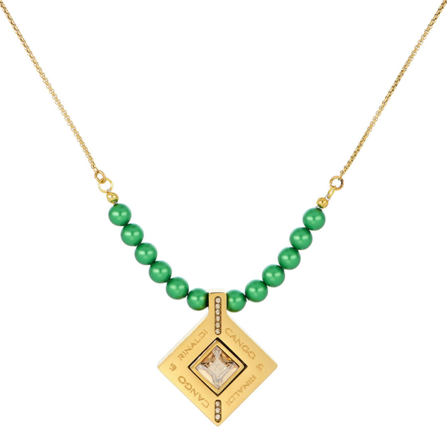 Cango & Rinaldi - Mosaic zöld színű gyöngyös nyaklánc