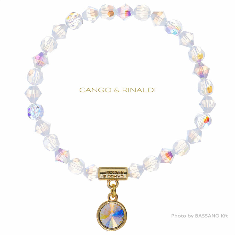 Cango & Rinaldi Sunshine fehér opál karkötő