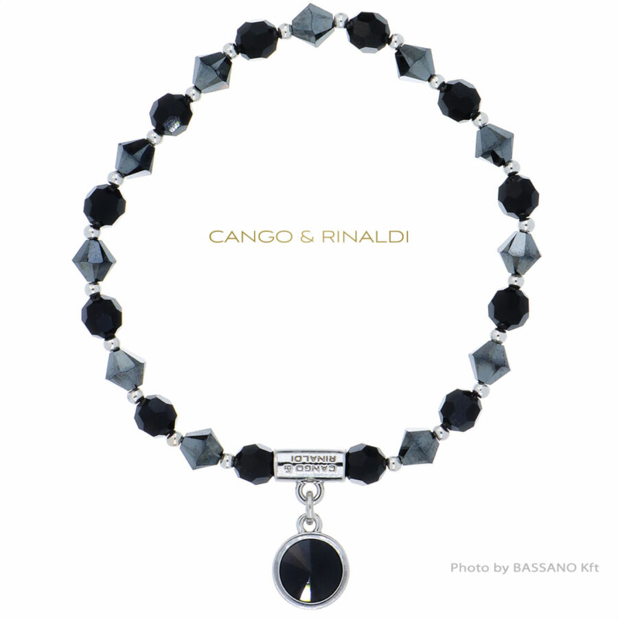 Cango & Rinaldi Sunshine fekete-ezüst karkötő