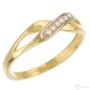 Kép 1/2 - 14 karátos sárga arany köves gyűrű, 60-as méret