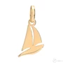 Kép 1/4 - Vitorlás formájú 14 karátos sárga arany medál 0,67 g
