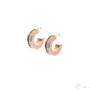 Kép 2/2 - Cango & Rinaldi - Köllő Babett rose gold-AB színű Swarovski kristályos fülbevaló
