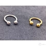 Kép 7/9 - Diversa Septum Circular Barbell 18 karátos fehér arany piercing színváltozatok