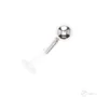 Kép 2/6 - Diversa Trago Pallina 4 mm-es 18 karátos fehér arany orrpiercing