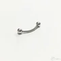 Kép 2/7 - Diversa Curved Barbell 18kt fehér arany szemöldökpiercing
