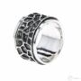 Kép 1/2 - Bersisik antikolt ezüst gyűrű, 64-es méret