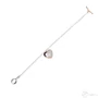 Kép 1/2 - Ezüst karlánc, (Cuore Perla Rosa) 17 cm 925‰-es