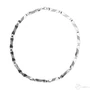 Kép 1/2 - Ezüst lánc lemezes, fűzött 925 sterlinges 8 mm széles, 45 cm hosszú