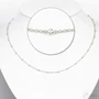 Kép 1/2 - White Rhodium ezüst bogyós lánc