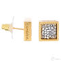 Kép 3/3 - Cango & Rinaldi - Mosaic arany színű fehér szórt Swarovski kristályos fülbevaló