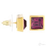 Kép 3/3 - Cango & Rinaldi - Mosaic arany-lila színű Swarovski kristályos fülbevaló