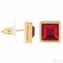 Kép 3/3 - Cango & Rinaldi - Mosaic arany-piros színű  Swarovski kristályos fülbevaló
