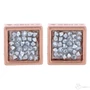 Kép 1/3 - Cango & Rinaldi - Mosaic rose gold színű fehér szórt Swarovski kristályos fülbevaló