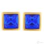 Kép 1/3 - Cango & Rinaldi - Mosaic arany-kék színű Swarovski kristályos fülbevaló