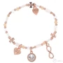Kép 1/4 - Cango & Rinaldi Peace & Love 2023 karkötő rose gold  színben