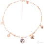 Kép 1/3 - Cango & Rinaldi Peace & Love 2023 nyaklánc rose gold színben