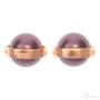 Kép 1/3 - Cango & Rinaldi Pearl 2205F burgundy színű fülbevaló