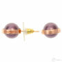 Kép 2/3 - Cango & Rinaldi Pearl 2205F burgundy színű fülbevaló