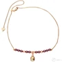 Kép 1/2 - Cango & Rinaldi Pearl 2204NY burgundy-rose gold színű nyaklánc