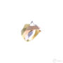 Kép 1/3 -  &quot;WDC Hall LA&quot; háromszínű  arany gyűrű 14 karátos (58-as), prizma gyűrű