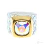 Kép 2/2 - Cango & Rinaldi Cube irizáló színű gyűrű AB színű kővel