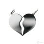 Kép 1/2 - Közepes méretű, ezüst törhető szív medál