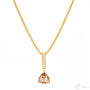 Kép 1/2 - Cango & Rinaldi Triangle Mesh 1 arany színű nyaklánc aranyszín fém dísszel és arany kristály kővel